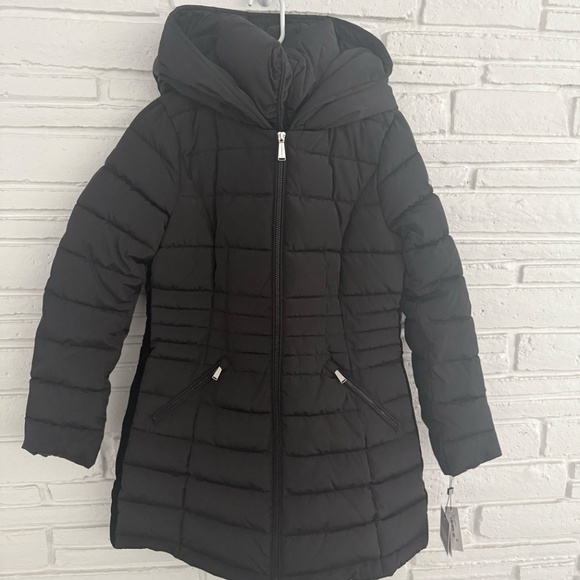NWT Laundry by Shelli Segal Puffer Coat Black Small - Picture 5 of 8